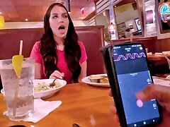 Jizzing In Public With Big Fuck stick At Lunch! Public Woman Noisy Ejaculation Interactive Fucktoy