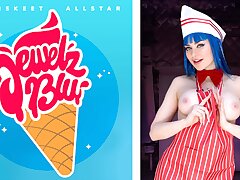 Blue-Haired Jewelz Blu Screams For Popsicle Orgasm - TeamSkeet All Starlets