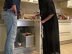 Brit Plumber Pummels Muslim Milf In Her