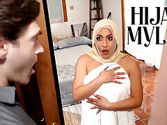 Jumpy Hijab Wife Is Worried About Being