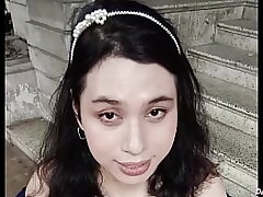 Sexy pinay tranny DaniTheCutie flashes