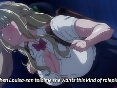 Busty blond anime porn