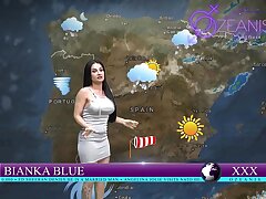 Follandose la chica de clima en vivo ( kevin milky y Bianka Blue)