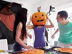 Halloween Anal Rough Intercourse With