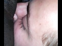 Slurping Ebony vulva