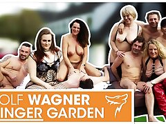 Swinger Party! Super-steamy German MILFs get ravaged by random men! WolfWagner.com