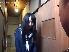 Squidpis - Uncensored Horny old japanese stud pummels hot girlfriend and instructs her daughter