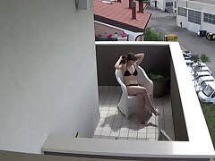 Spying my teenie neighbour masturbating