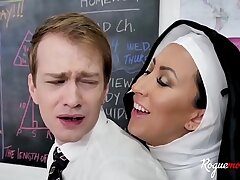 Girl NUN Bends STUDENTS Secure Carnal knowledge SLAVES