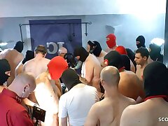 Pussy Busy of Sperm - German Creampie Bukkake Gangbang