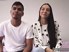 Parejitas: Valerin y sus pezones de chocolate. Pareja colombiana en lob porno