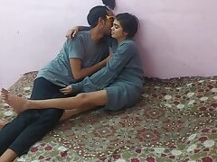 Indian Skinny College Cookie Deepthroat Blowjob Give Excruciating Shin up Pussy Having it away