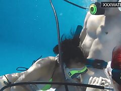 Hardcore swimming unify making out big