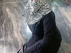 Hijab girl insufficiency new hard by dever