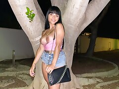 AFTERPARTY with Nadja Lapiedra ANAL PUBLIC Charge from IN SPANISH STREETS, then we slink into a pool nigh hack added to cum inside t