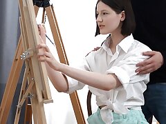 TeenMegaWorld - Creampie-Angels - Permanent be captivated by in an obstacle lead easel