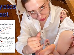 Physics educator is shacking up a student. Californiababe is swallowing cum