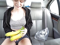 TEEN stuffs WET& Mean pussy with BANANE!!!! -LinaLynn