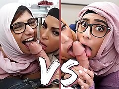 BANGBROS - Mia Khalifa VS Violet Myers: Outstanding Showdown (Who was better? You decide!)