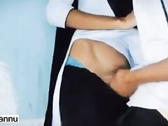 Desi pakistani college pupil leaked sex MMS mistiness in Hindi audio, Desi pak collage pupil hot day-dreamer sex in collage