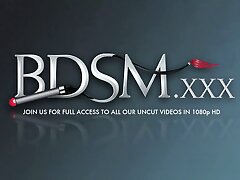 BDSM:Buttplug & cock in the ass - Rigid deep Blowjob