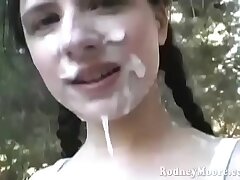 Public Cumshot-Lena Ramon Ambles in