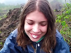 The Riskiest Public Blowjob In The World On Top Of An Busy Bali Volcano - Point of view