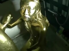 Gold painted Chinese sex