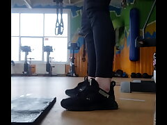 A Youthful Female Shakes her Ass in The Gym