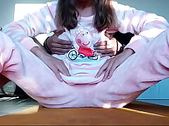 taunting petite super-hot sexy mischievous sister in law with diminutive udders in pajama and taboo touch pussy