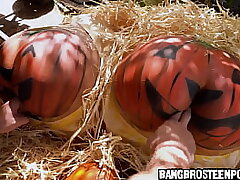 Fucking 2 big pumpkin asses