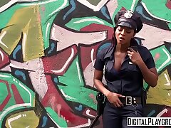 Homeless lady gets fucked by black cop -