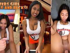 Poking the Slutty Hooters Waitress!