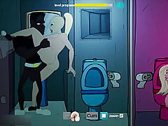 Fuckerman - Anal tear up Escort in Pub Bathroom - 2D Toon Animated Porn